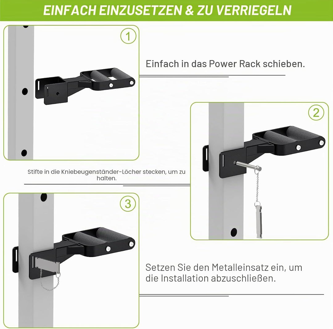 Kipika Muti-Grip Dip-Barren-Aufsatz für 5,1 x 5,1 cm und 7,6 x 7,6 cm Power-Rack, breite und schmale