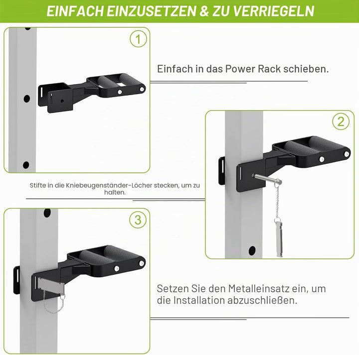 Kipika Muti-Grip Dip-Barren-Aufsatz für 5,1 x 5,1 cm und 7,6 x 7,6 cm Power-Rack, breite und schmale