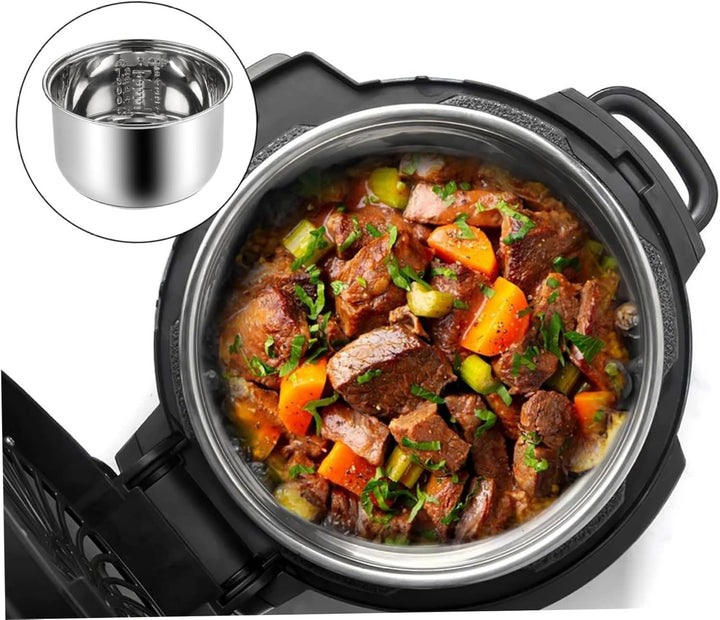 Reiskocher Innentopf, 3L Edelstahl Reiskocher Ersatztopf mit Skalierung Leitung dick spülmaschinenfe