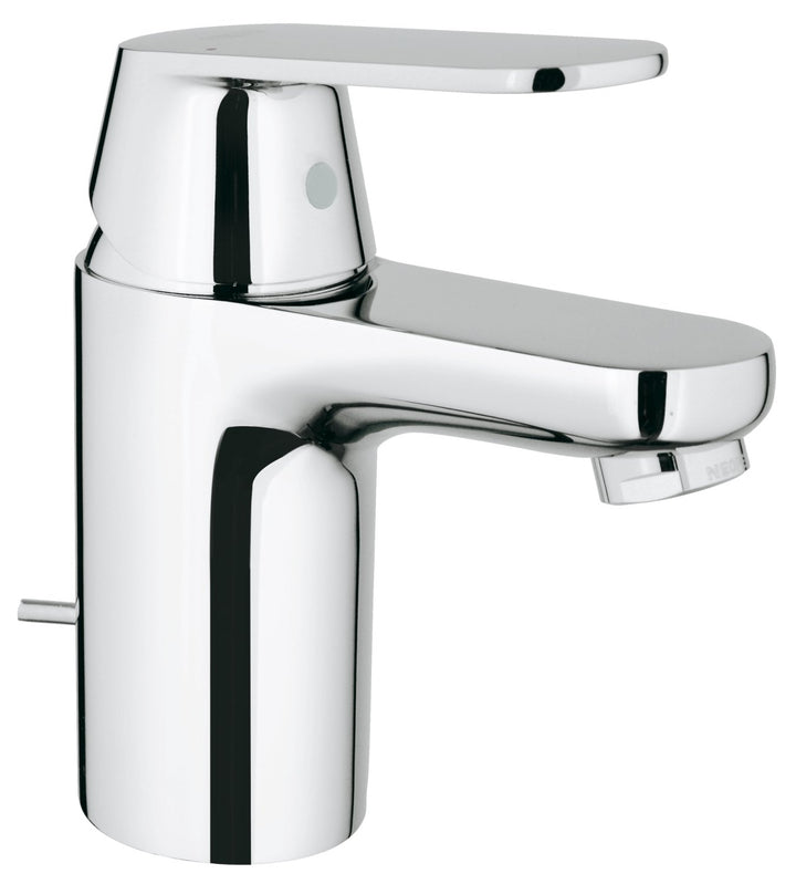 GROHE Eurosmart Cosmopolitan Badarmatur, Zugstange, Standard-Auslauf ES 2337700E, Silber mit Zugstan