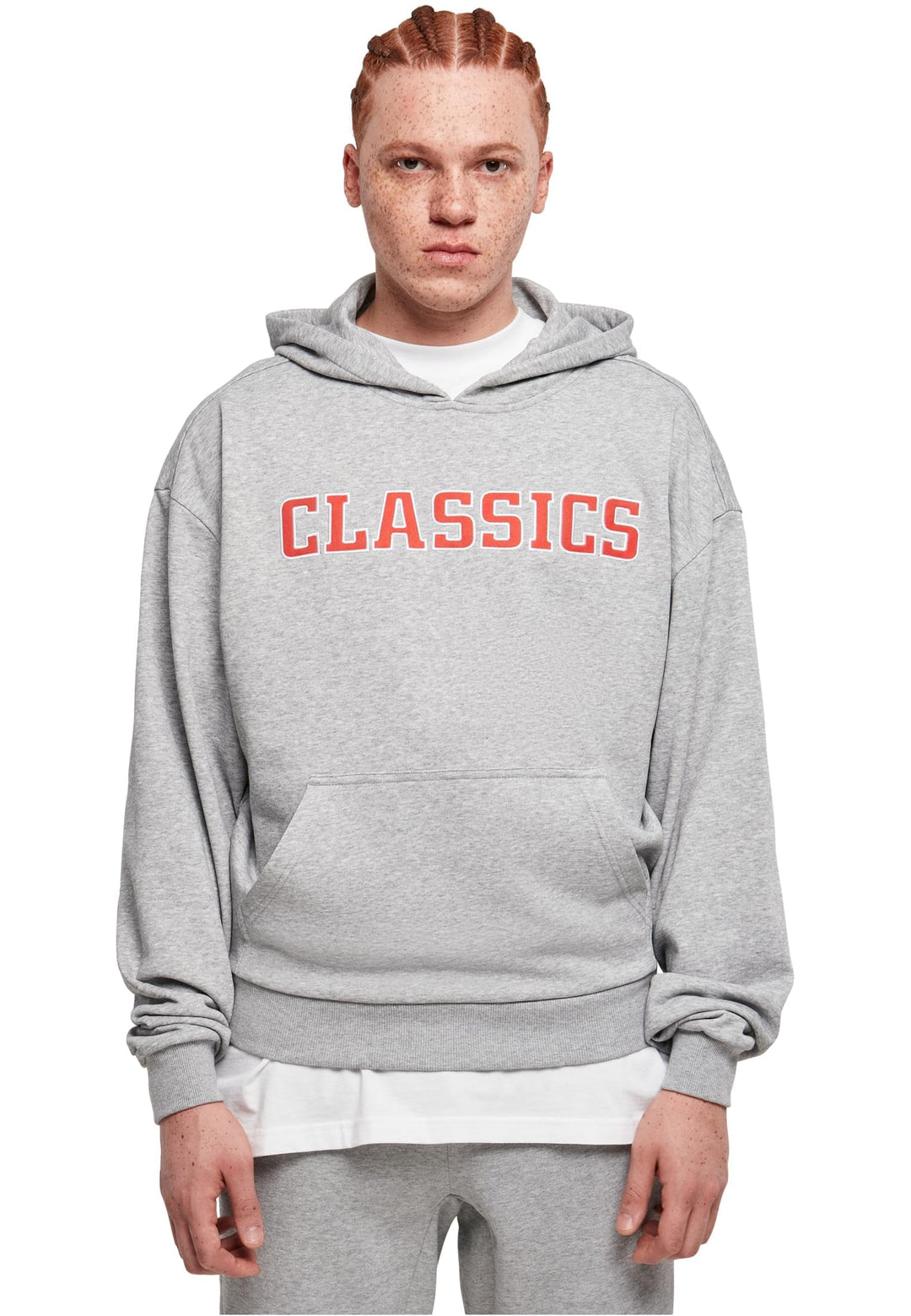 Urban Classics Herren Kapuzenpullover, Grau