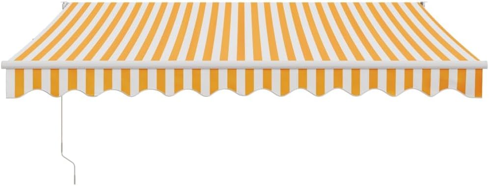 vidaXL Markise, Sonnenmarkise mit Kurbel Automatisch, Gelenkarmmarkise für Terrasse Balkon, Sonnensc