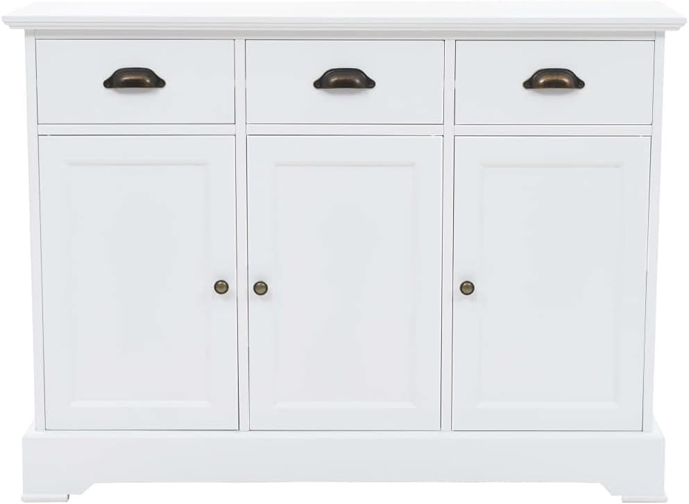 vidaXL Kiefer Sideboard MDF Kommode Anrichte Mehrzweckschrank Beistellschrank