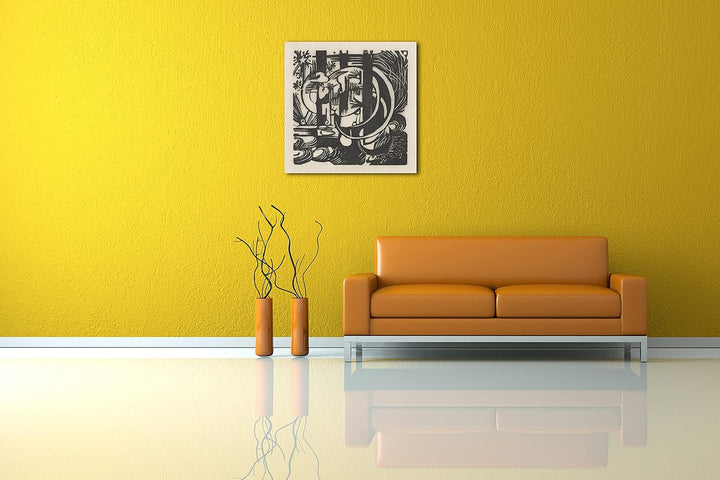 Printed Paintings Leinwand (70x70cm): Franz Marc - Eidechsen 70x70 cm, 70x70 cm