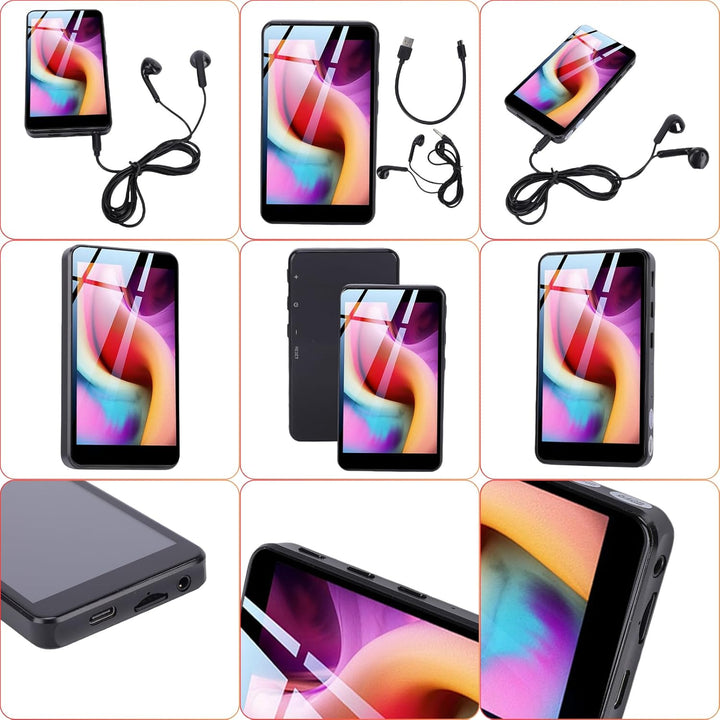 80GB MP3 Player mit Bluetooth WiFi 4 Zoll Touchscreen MP4 Player Android mit Spotify/Pandora/Az Musi