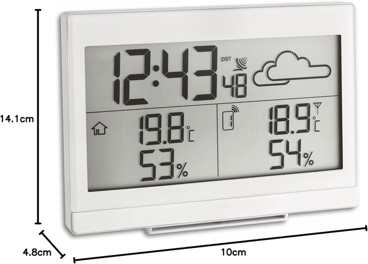 TFA Dostmann Casa Funk-Wetterstation, Wettervorhersage, Aussentemperatur, Innentemperatur, Luftfeuch