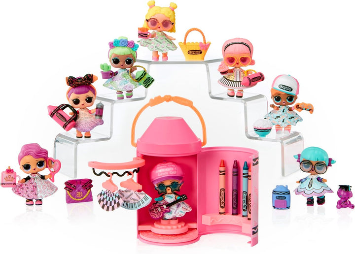 L.O.L. Surprise! Loves CRAYOLA - Colour Me Studio mit Sammelpuppe - Über 30 Überraschungen inkl. Pup