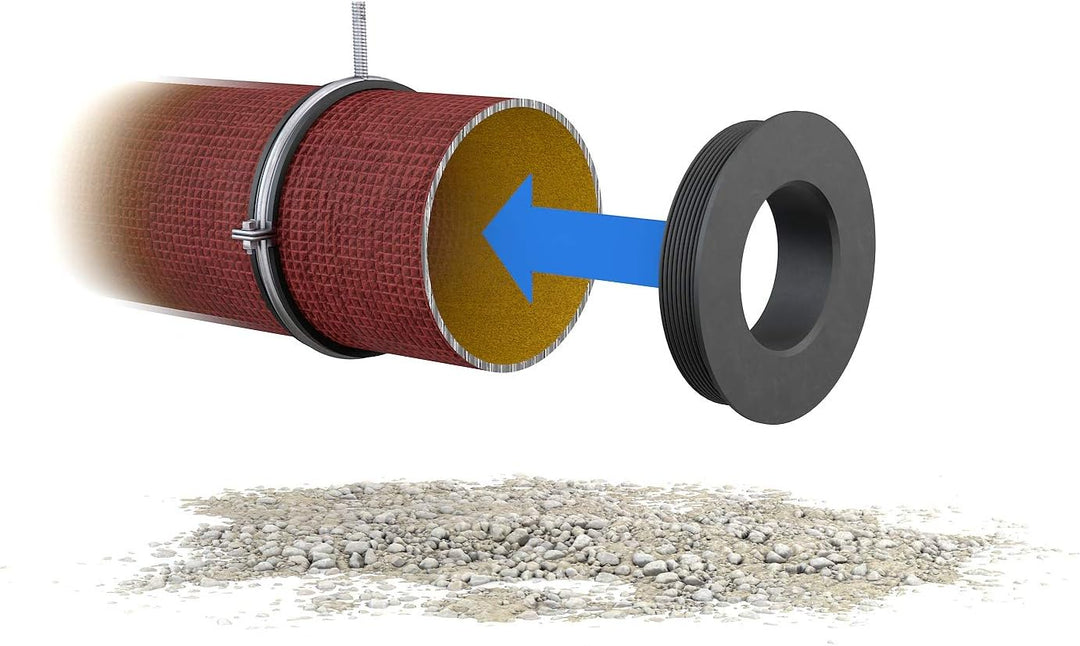 Crassus Gummiadapter CGA, TPE, 1 Stück, 123-130 mm auf 102-110 mm, CRA10008, 123-130 mm auf 102-110