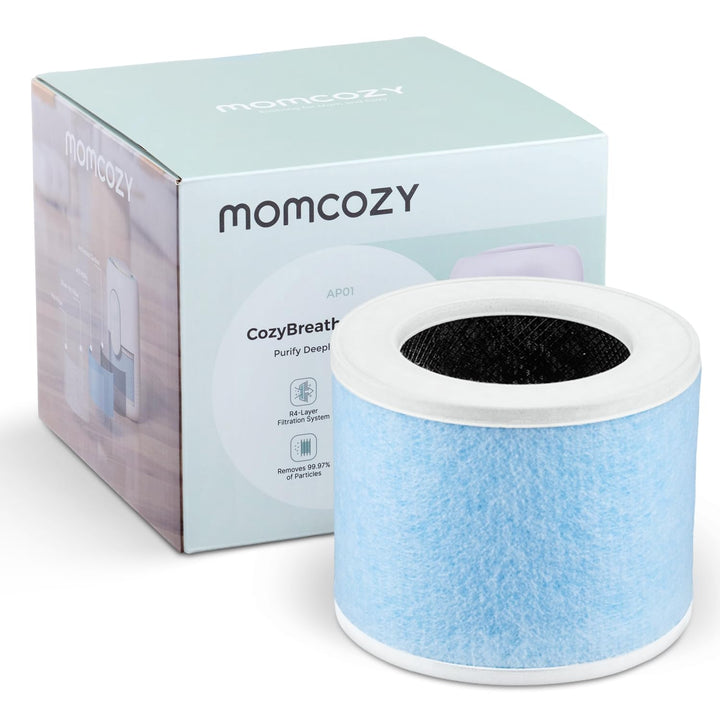 Momcozy offizieller Ersatzfilter für Luftreiniger, 4-Filter-System mit H13-HEPA-Filter und Aktivkohl