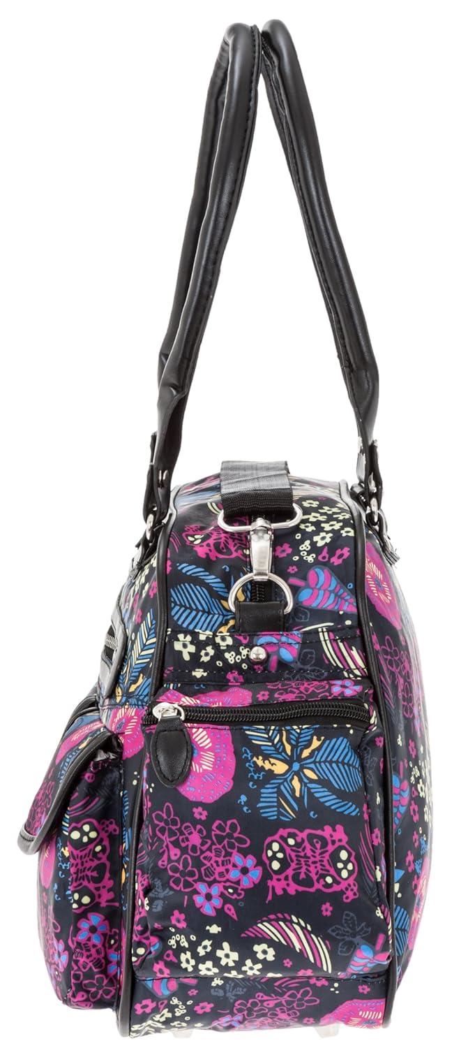 6 TEILE Set: ALESSANDRO Wickeltasche FLEUR Babywickeltasche + Wickelmatte + Windeltasche + Wäschesac