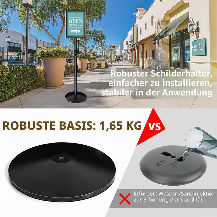 NewZeal Heavy Duty plakatständer Infoständer A4 posterständer schild ständer A4 Verstellbarer stehen