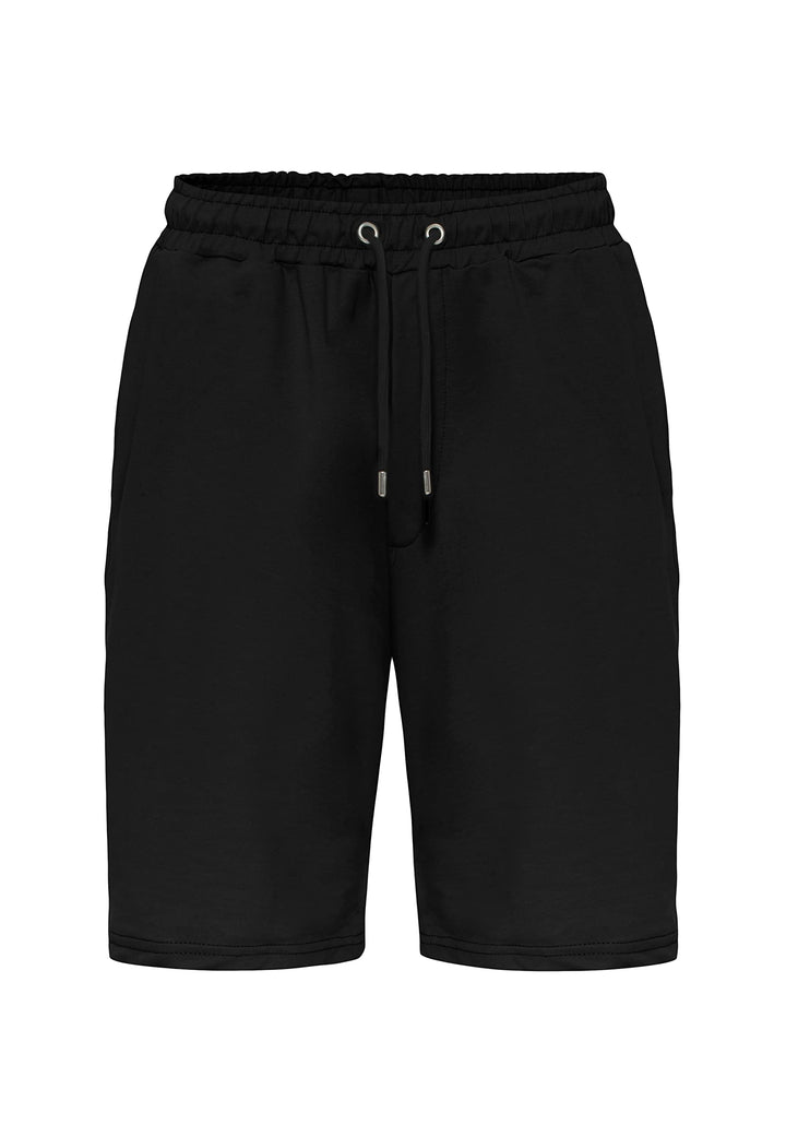 Redbridge Shorts für Herren Kurze Hose Sweat-Pants Sporthose Freizeithose Bermuda Capri S Schwarz, S