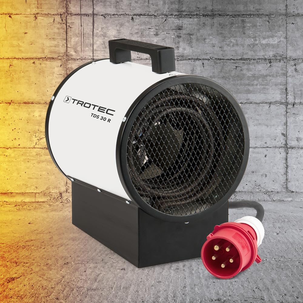 TROTEC Bauheizer TDS 30 R – Heizleistung 2,5 kW / 5 kW – Elektroheizer Luftmenge 580 m³/h – Heizlüft