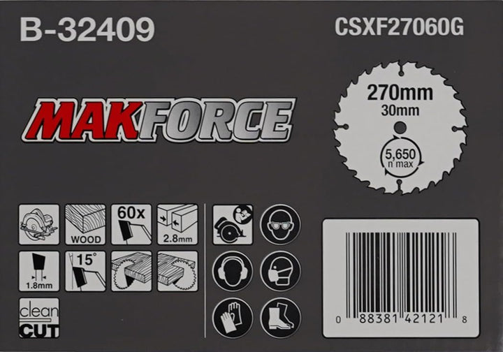 Makita MakForce Saegeblatt, 270 x 30 mm, 60Z, B-32409