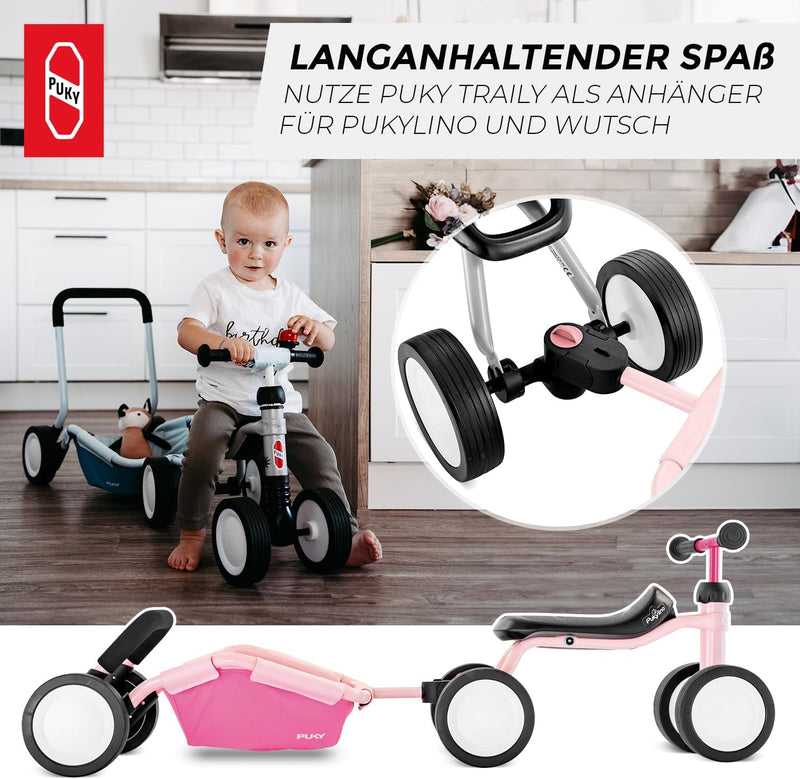 Puky TRAILY | 3-in-1 Vielseitiges Spielerlebnis | Lauflernwagen für Sicherheit & Entwicklung | Für I