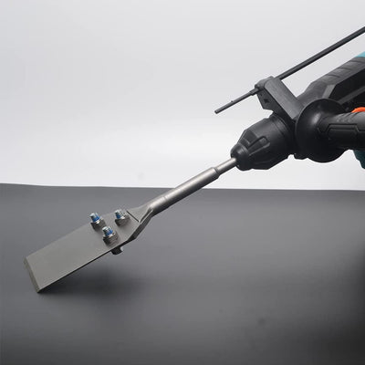 RANSENERS Spachtelmeissel SDS-Plus 250x100 mm, Bodenschaber für Abziehen von Fussbodenkleber, Teppic