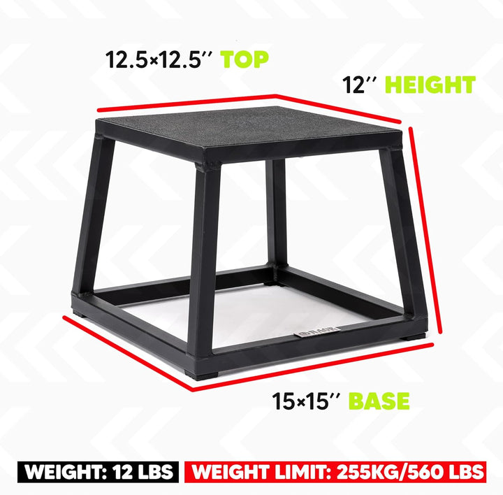 Gibson Athletic Rage Fitness Steel Plyo Box 30,5 cm, 30,5 cm