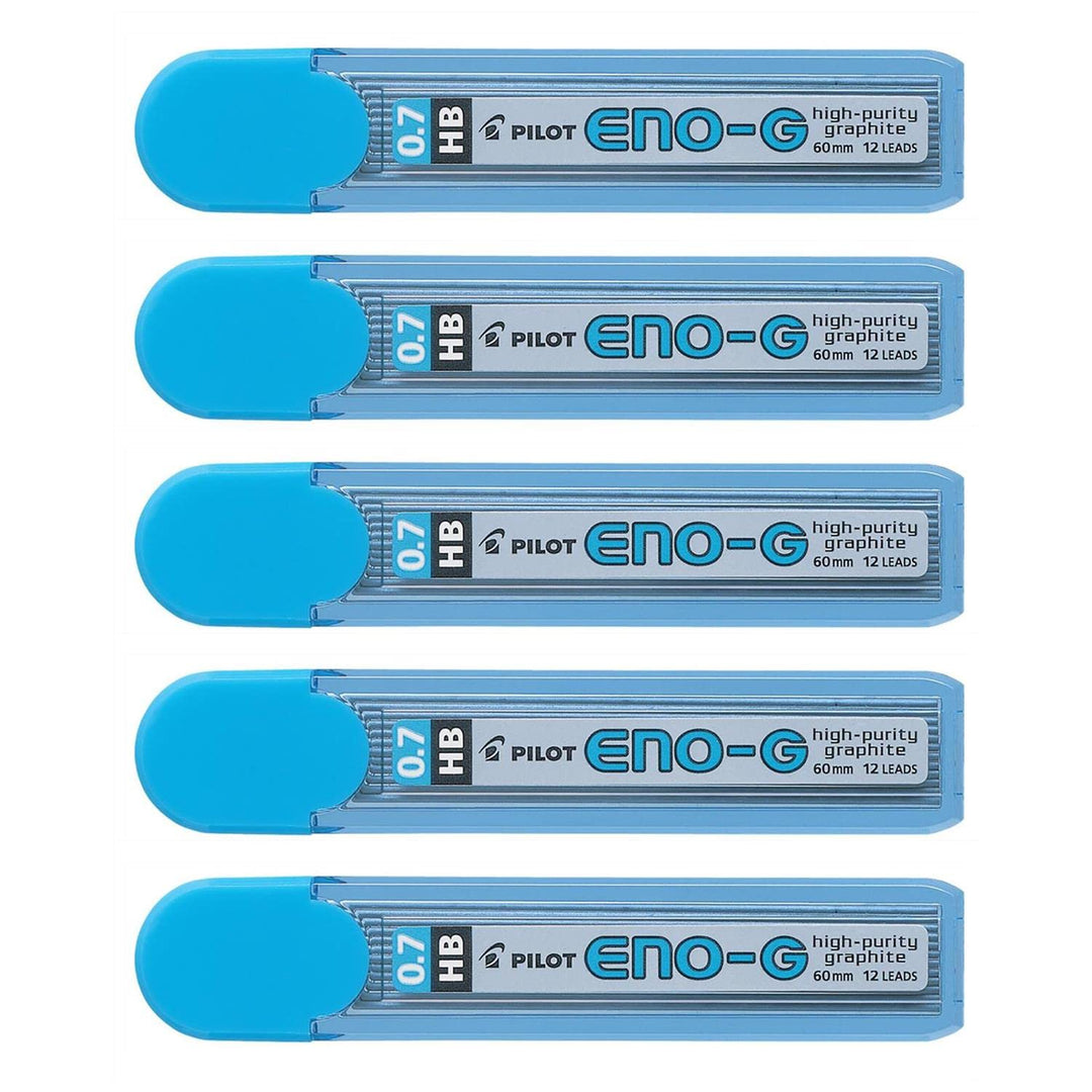 PILOT 5 Packungen mit je 12 Minen ENO-G 0,7 mm extra robust HB