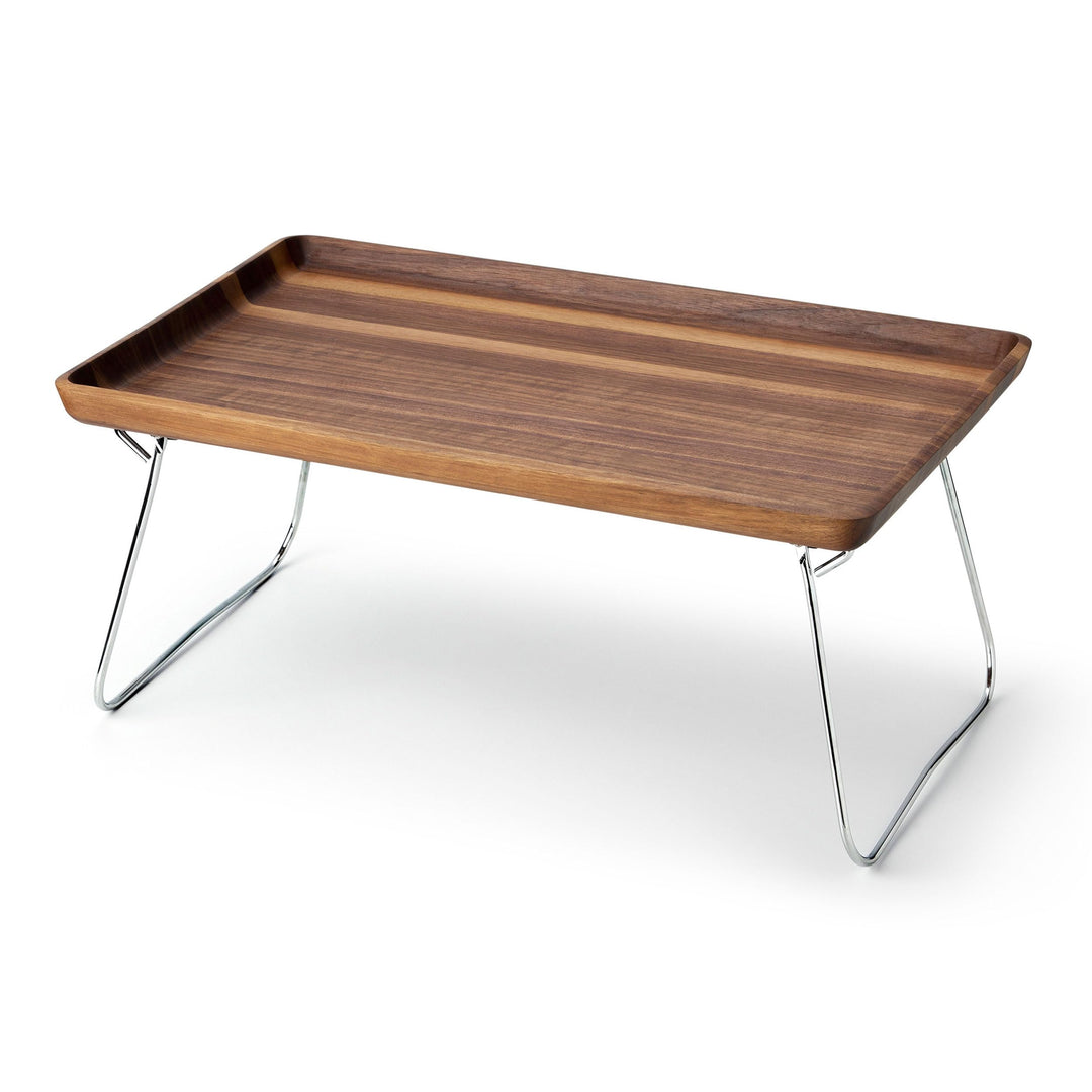 Continenta Bett-Tablett, Betttablett, Serviertablett, Frühstückstablett, Betttisch, Walnussholz, 53