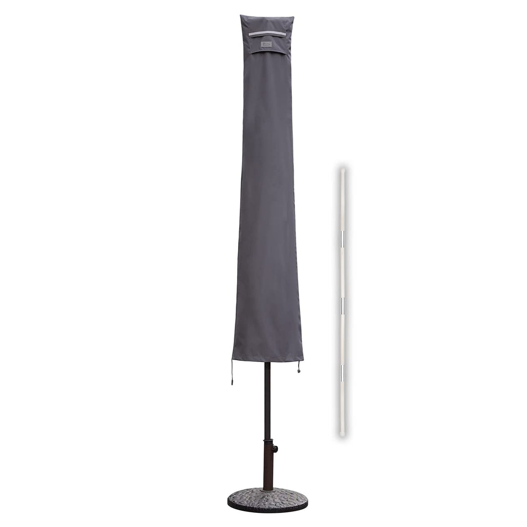 Sekey Sonnenschirm Schutzhülle mit Stab, Abdeckhauben für Ø 350cm / 200x300cm Gartenschirm mit Belüf