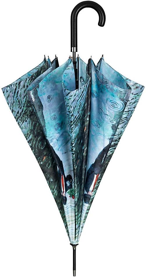 VON LILIENFELD Regenschirm Auf-Automatik Windfest Damen Herren Stabil Kunst Theo Michael: Romance
