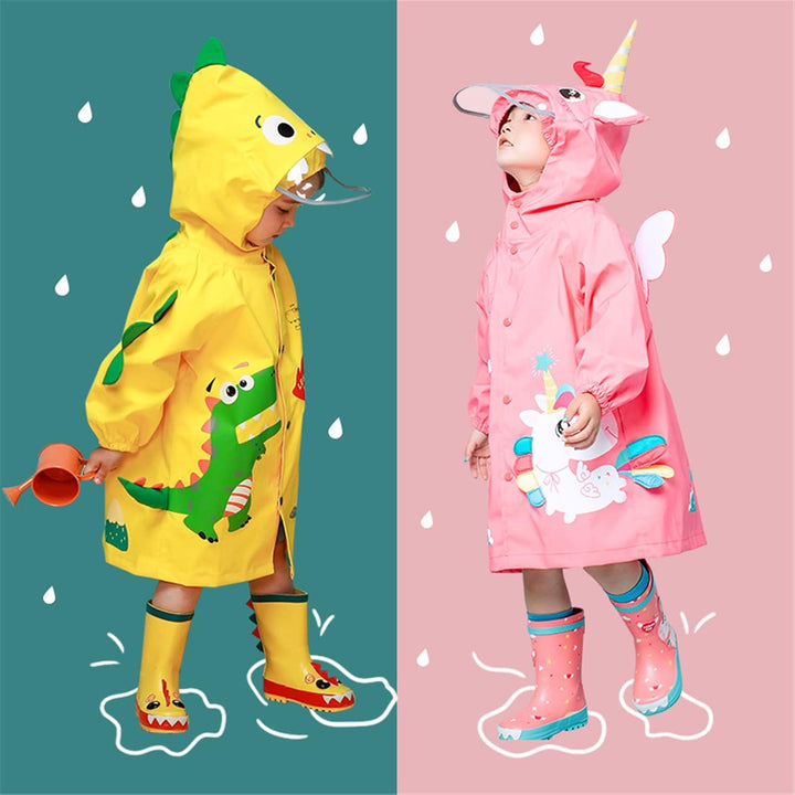 Kinder Regenponcho Kleinkind Regenmäntel Jungen Mädchen wasserdichte Regenjacken Unisex Regenponcho