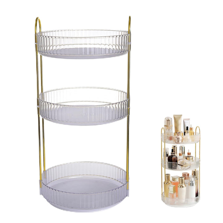 PEESHON Make Up Organizer,360° drehbarer Makeup Organizer,Skincare Parfüm Organizer,Badezimmer Kosme