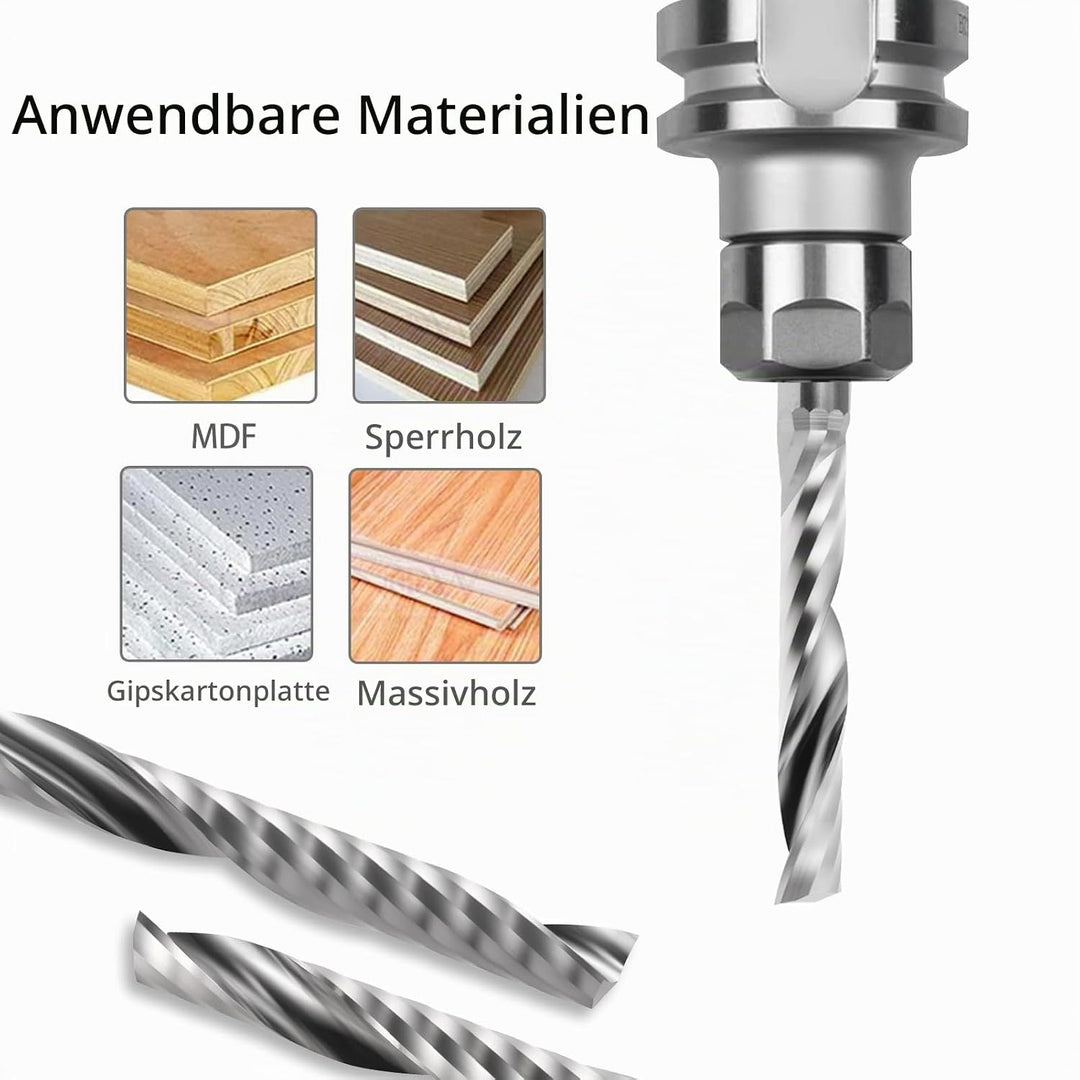 Fräser,CNC Fräse,Schaftfräser,Holz Fräser,CNC fräser,VHM Einschneidiger Fräser mit 6mm Schaft x 22mm