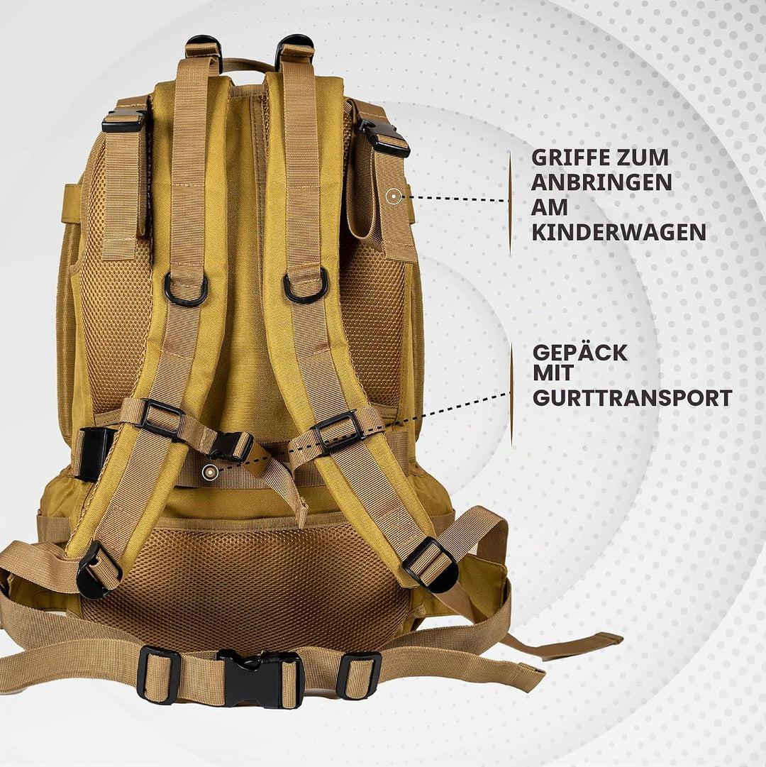Mossa tactical baby gear Braun, Braun
