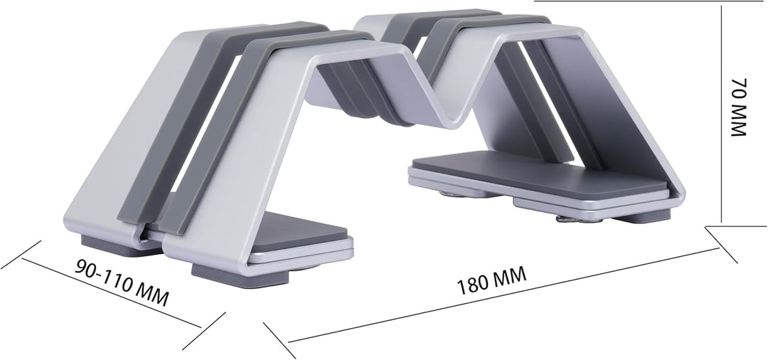 M-Form Einstellbar Vertikal Laptop Ständer - Aluminium, Universelle Passform für MacBook & Alle Lapt