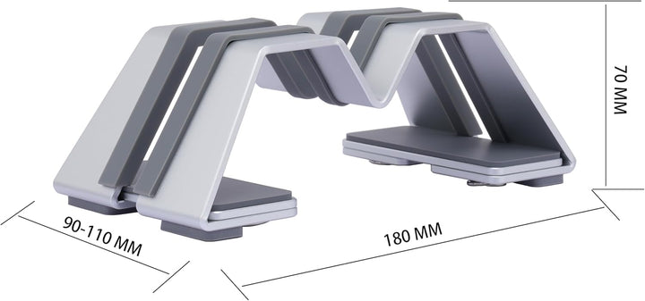 M-Form Einstellbar Vertikal Laptop Ständer - Aluminium, Universelle Passform für MacBook & Alle Lapt