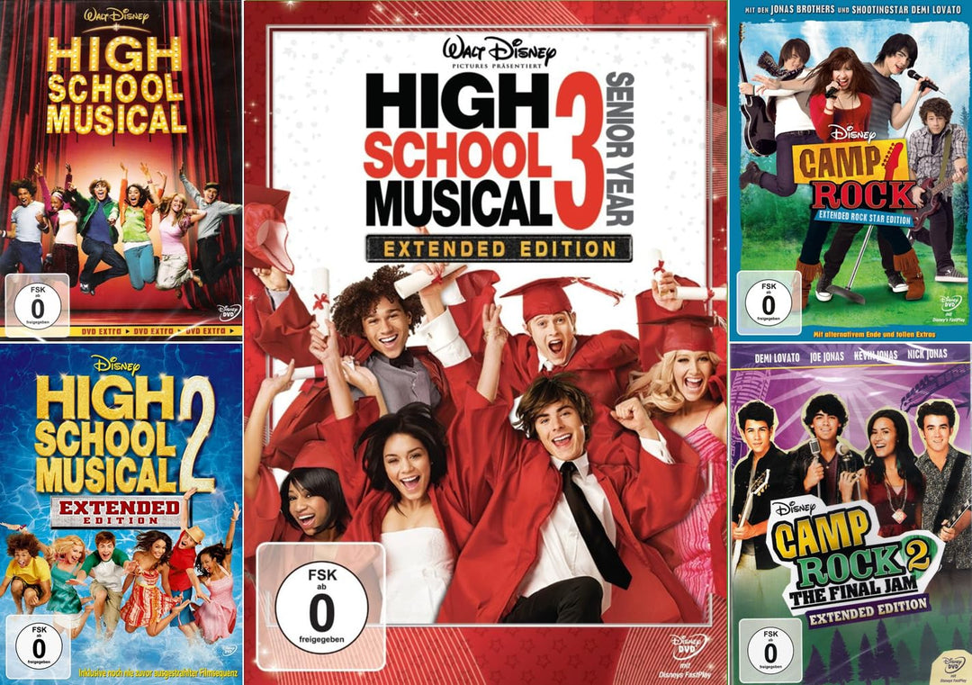 High School Musical 1-3 (Teil 1+2+3) + Die Eisprinzessin (4-Filme-Set) [DVD], DVD