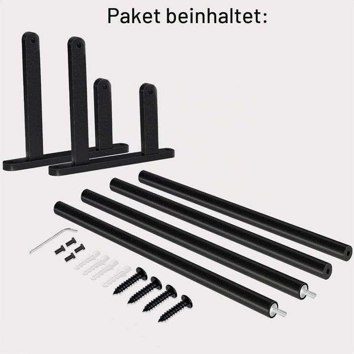 JIAPAIDUO Doppelter Handtuchhalter, 61 cm, Handtuchhalter für Badezimmer, Edelstahl, Doppel-Badetuch