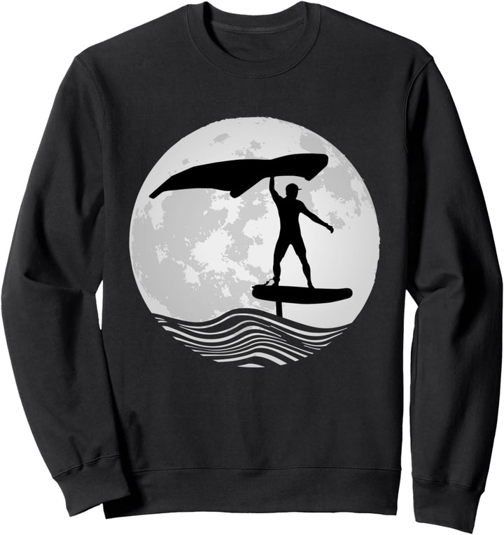 Wing Surf Wing Folie Wingsurfer Geschenkfolie Mond Sweatshirt