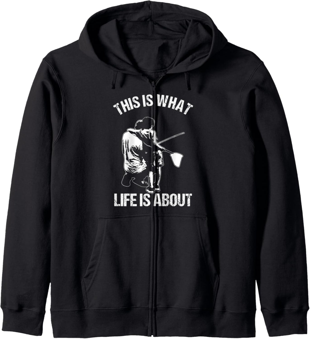 Angler Angelrute Angeln Vater Und Sohn Fischer Sportangler Kapuzenjacke