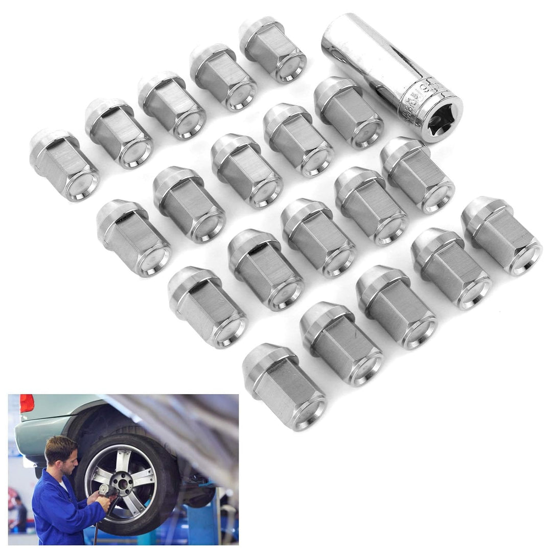 Radmuttern, 20 Stück radschraubenkappen Rad Muttern aus Edelstahl M12x1.5 Gewinde Universal Auto Car