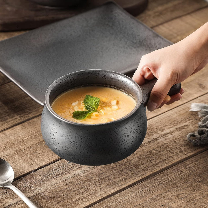 vicrays, Kunststoff, French Onion Suppenschalen mit Griffen, 740 ml für Suppe, Chili, Rindfleischein