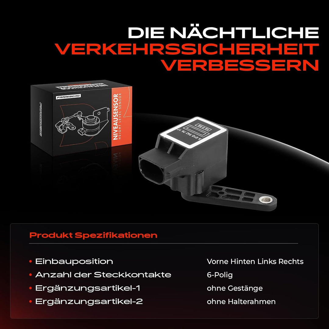 Frankberg 3x Niveausensor Vorne oder Hinten für CLS C219 E-Klasse W211 E-Klasse T-Model S211 S-Klass