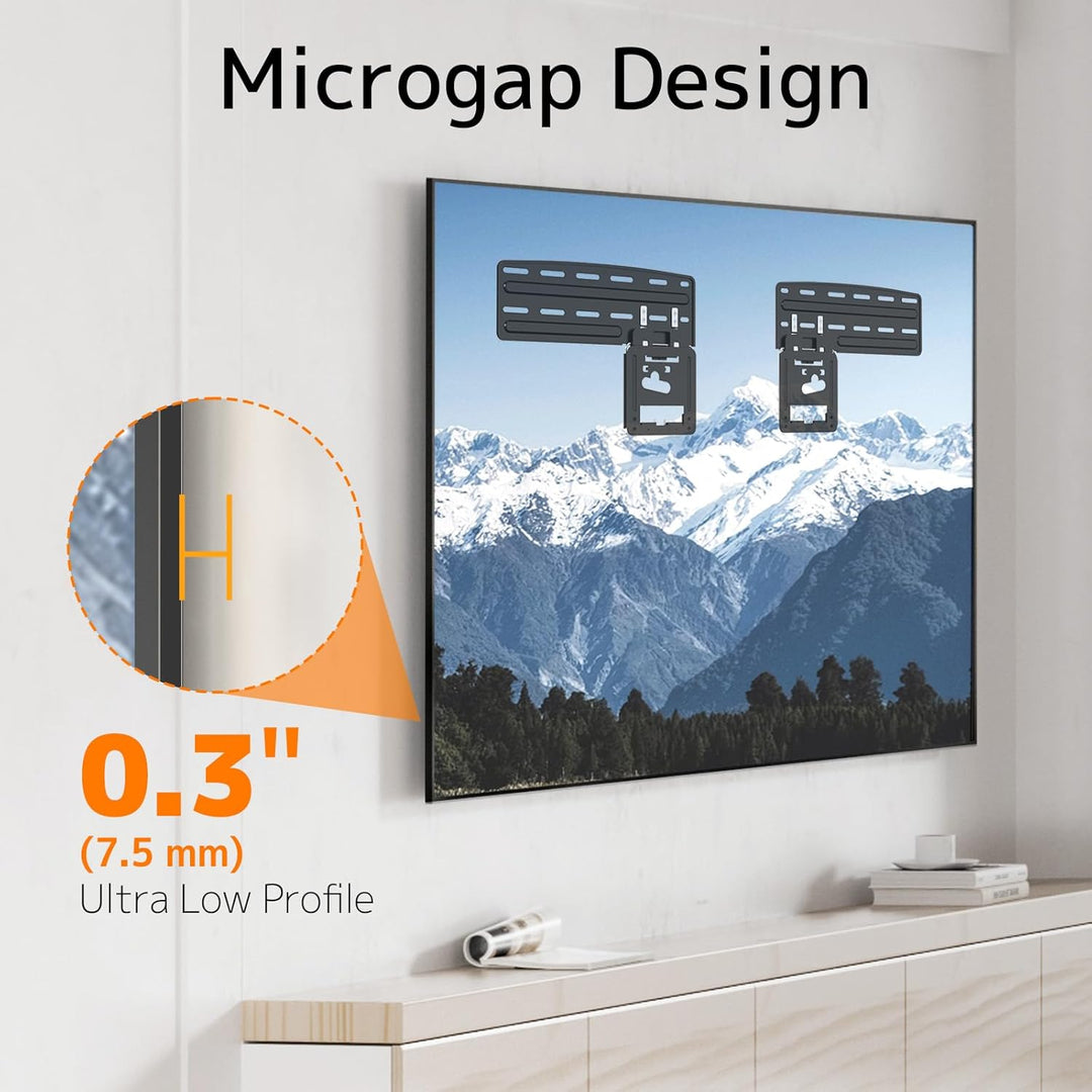 Slim Fit Wandhalterung für Samsung (2021) 43-85 Zoll TVs, TV Wandhalterung für Samsung mit Einem Max