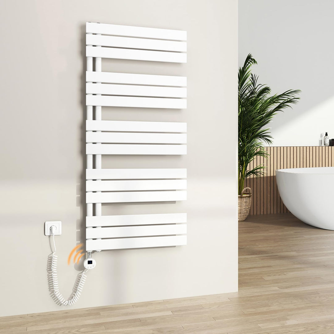 S'AFIELINA Badheizkörper elektrisch mit Thermostat und WiFi, Handtuchheizkörper elektrisch 1320×600