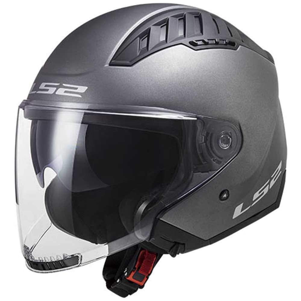 LS2, motohelm jet Copter Titan mat, XL XL Titanium, XL Titanium