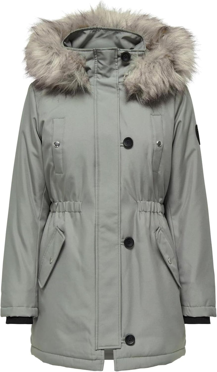 ONLY Female Langer Parka ONLIRIS Langer Parka XS Shadow, XS Shadow
