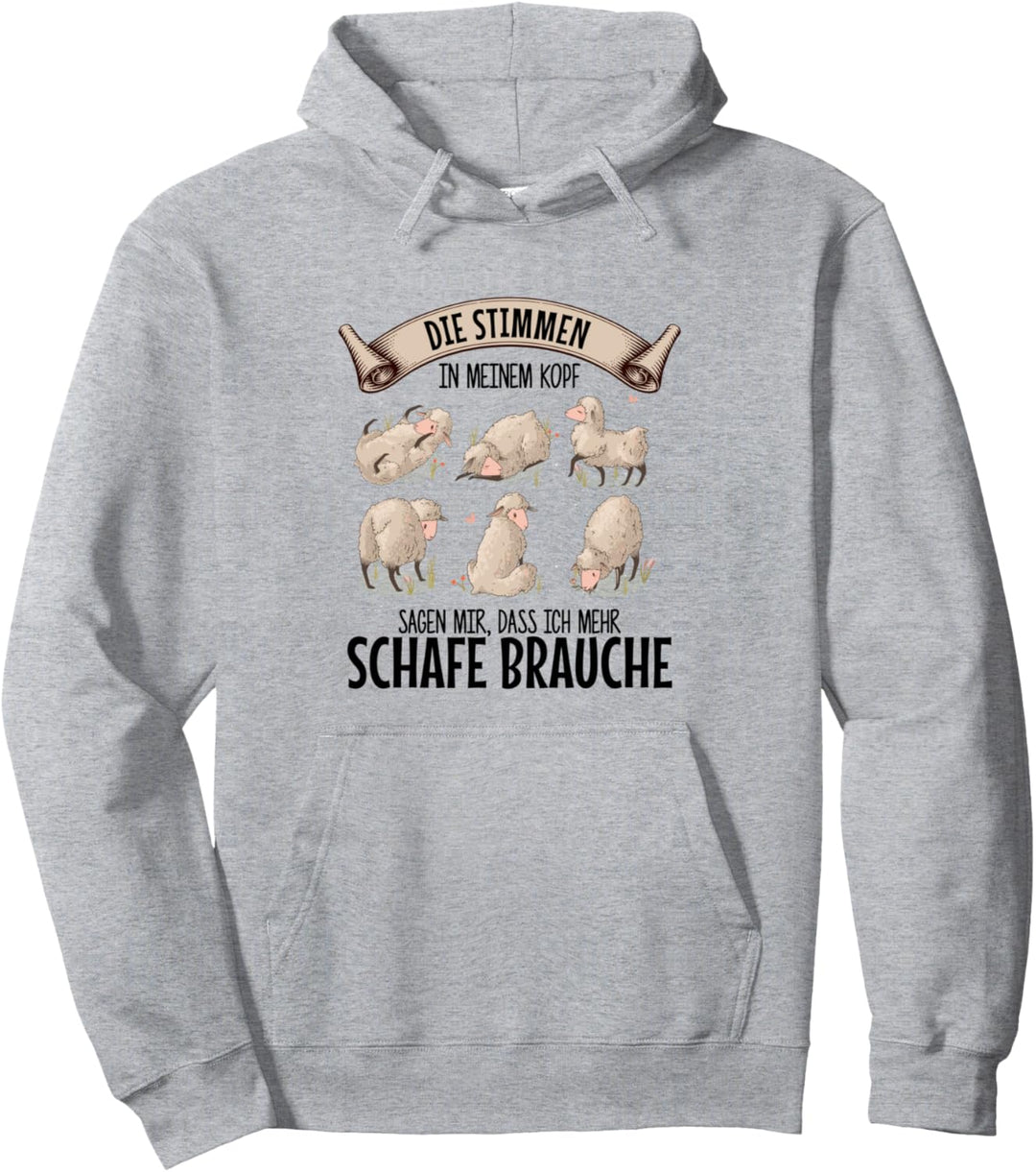 Die Stimmen in meinem Kopf wollen Schafe sind Schaf Schäfer Pullover Hoodie