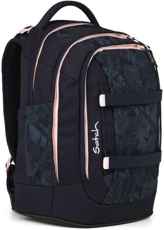 Satch Pack Schulrucksack Set 3tlg. inkl. Schlamperbox und Sportbeutel (Midnight Jungle), Midnight Ju