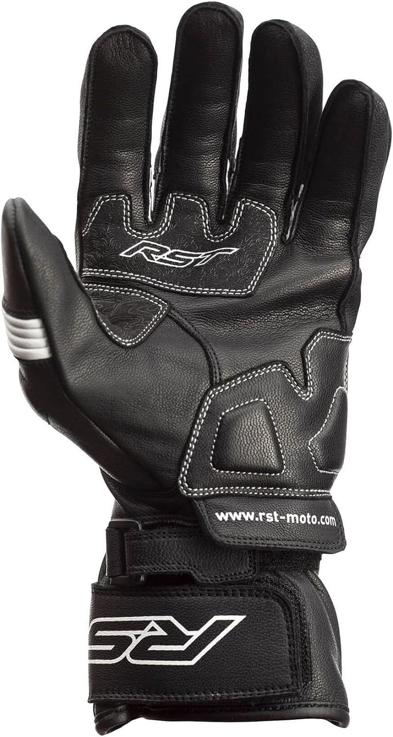 RST Pilot Motorradhandschuhe (Black/White,2XL)