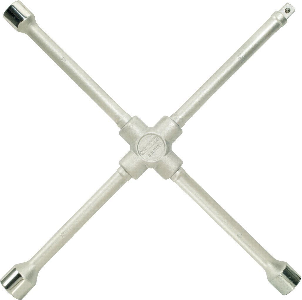 KS Tools 518.1152 Kreuzschlüssel für PKW, 1/2"x17x19x22mm