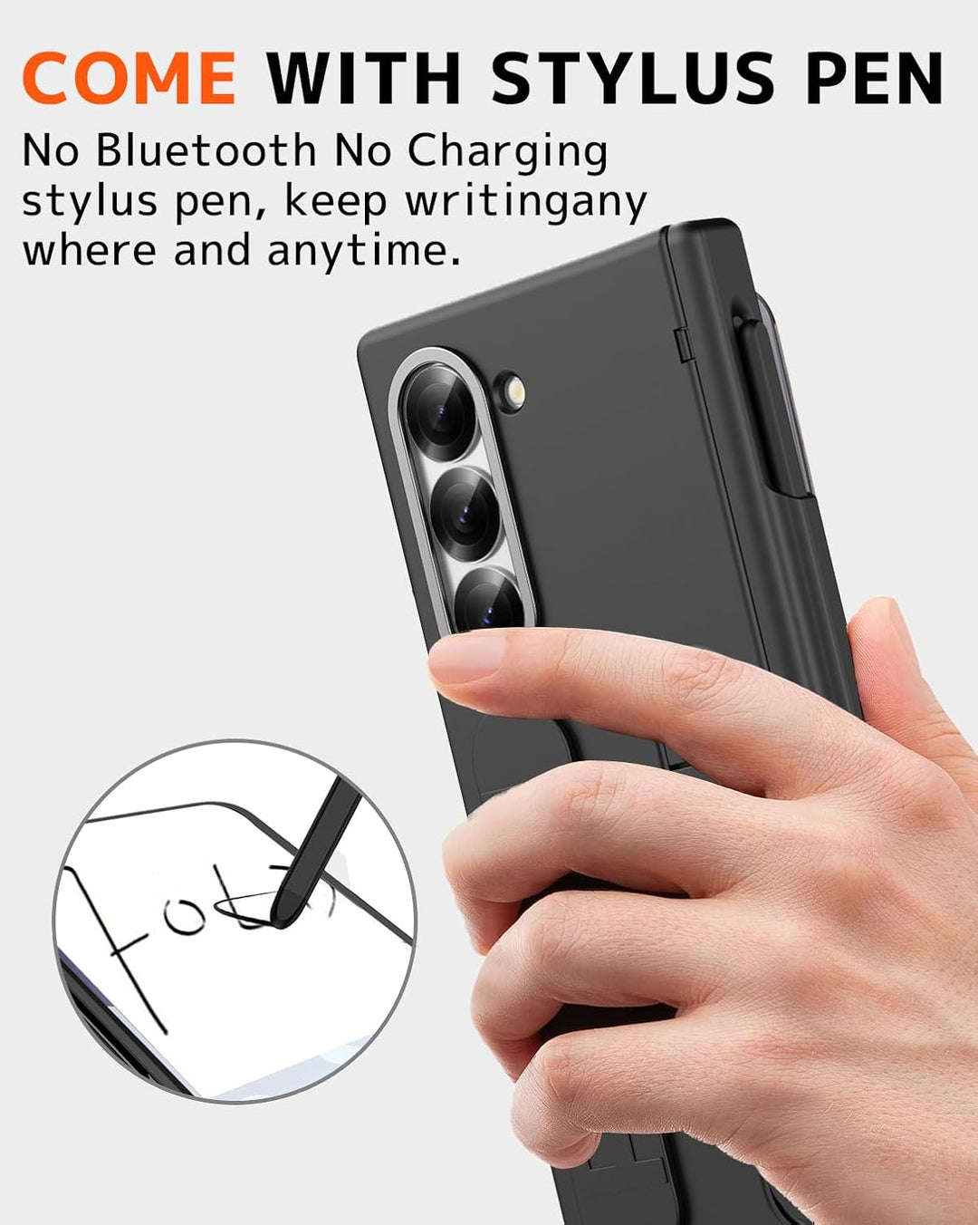NINKI für Samsung Galaxy Z fold 7 Hülle mit Frontbildschirm scharnierschutz fold7 Case mit Displaysc