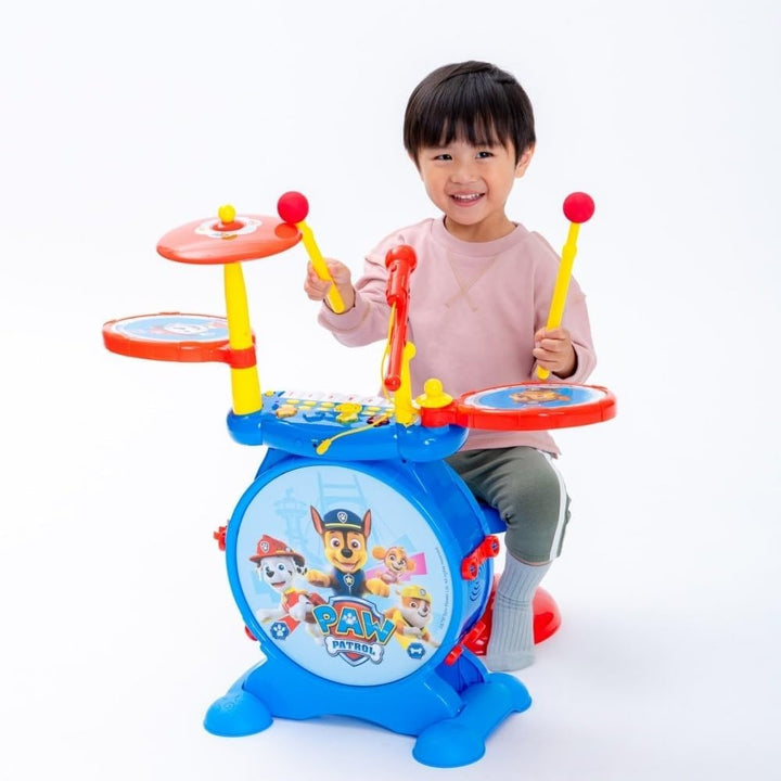 Lexibook K610PA PAW Patrol Helfer auf Vier Pfoten Chase Schlagzeug für Kinder, echter digitaler Drum