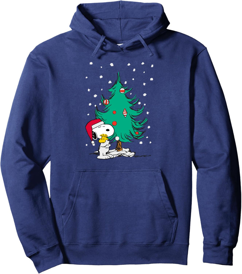 Peanuts Snoopy Urlaub Weihnachtsbaum Pullover Hoodie