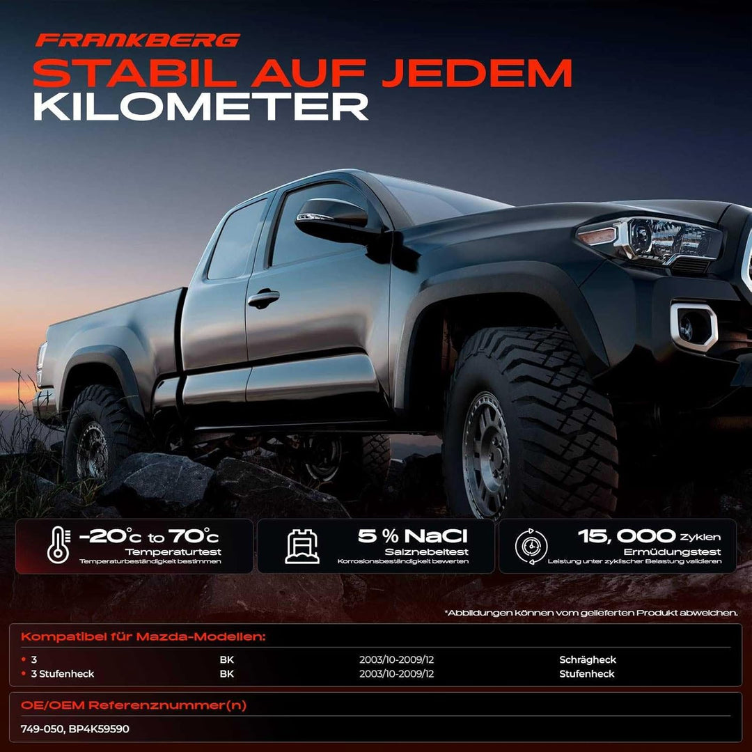 Frankberg Fensterheber Ohne Motor Vorne Links Kompatibel mit 3 BK Alle Motoren Hatchback Limousine 2